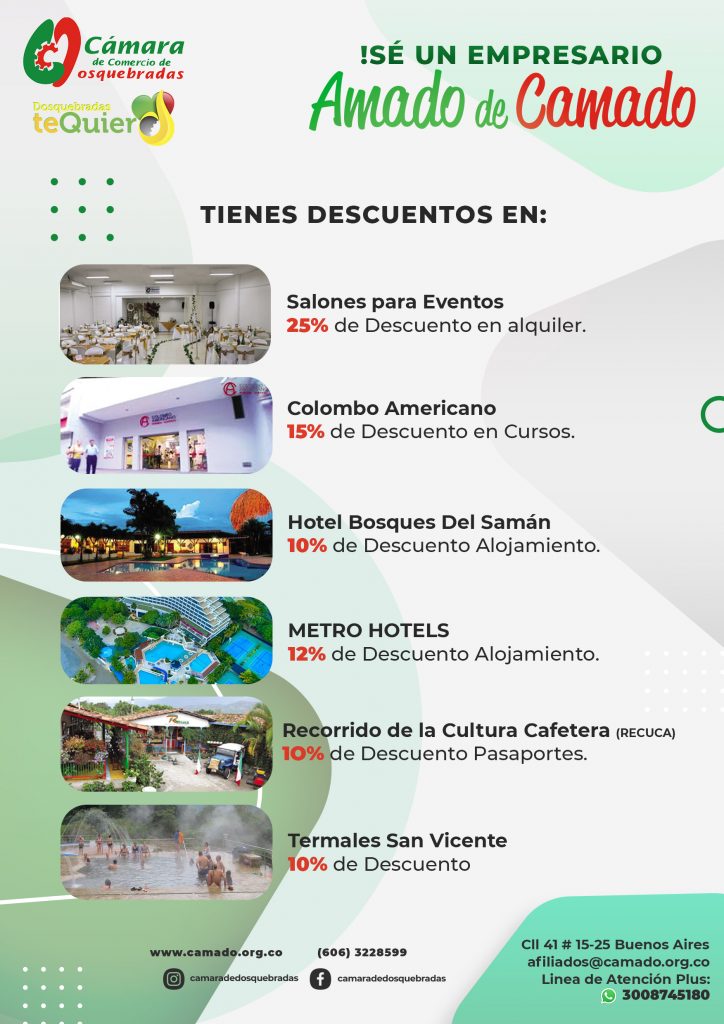 Descuentos para empresarios afiliados
